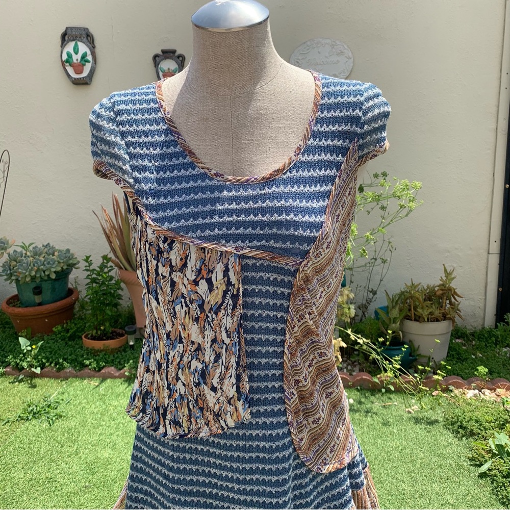 Whimsy boho funky patchwork dress